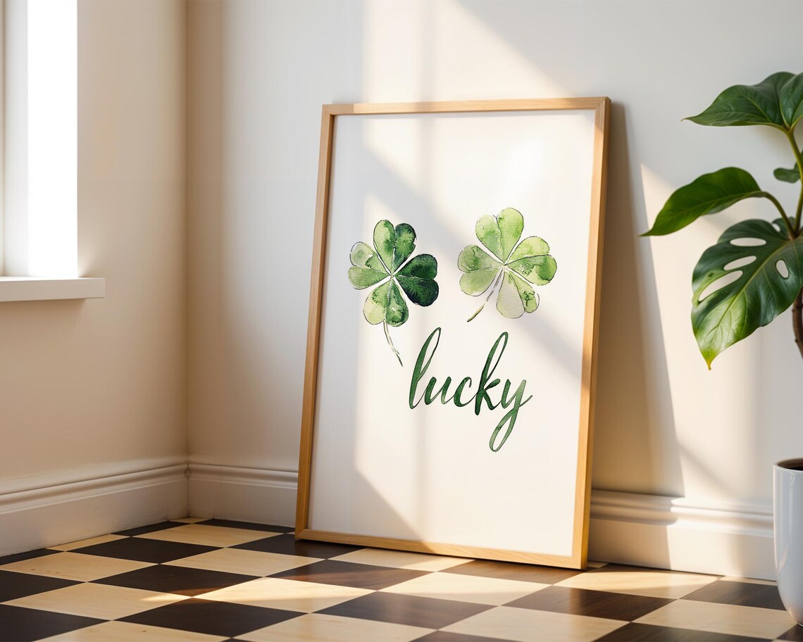 Lucky With Four Leafed Clovers, Home Decor - Image 3