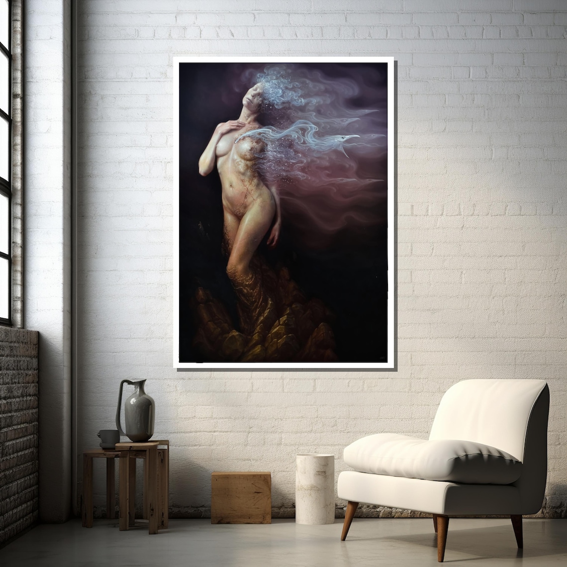 Surreal Nude Art, Ethereal Female Figure Nature - Image 3