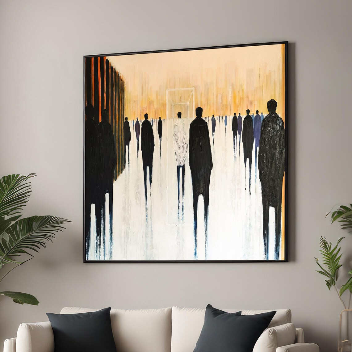 Abstract Walking Figures, Contemporary Art