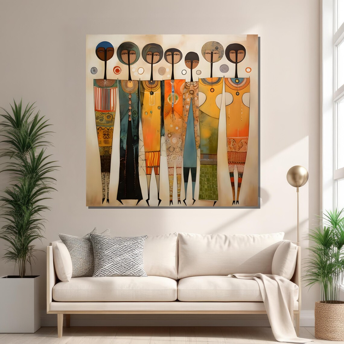Abstract Figures Art Print, Contemporary Geometric - Image 2