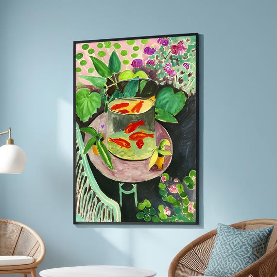 Goldfish Henri - Traditional Travel Poster