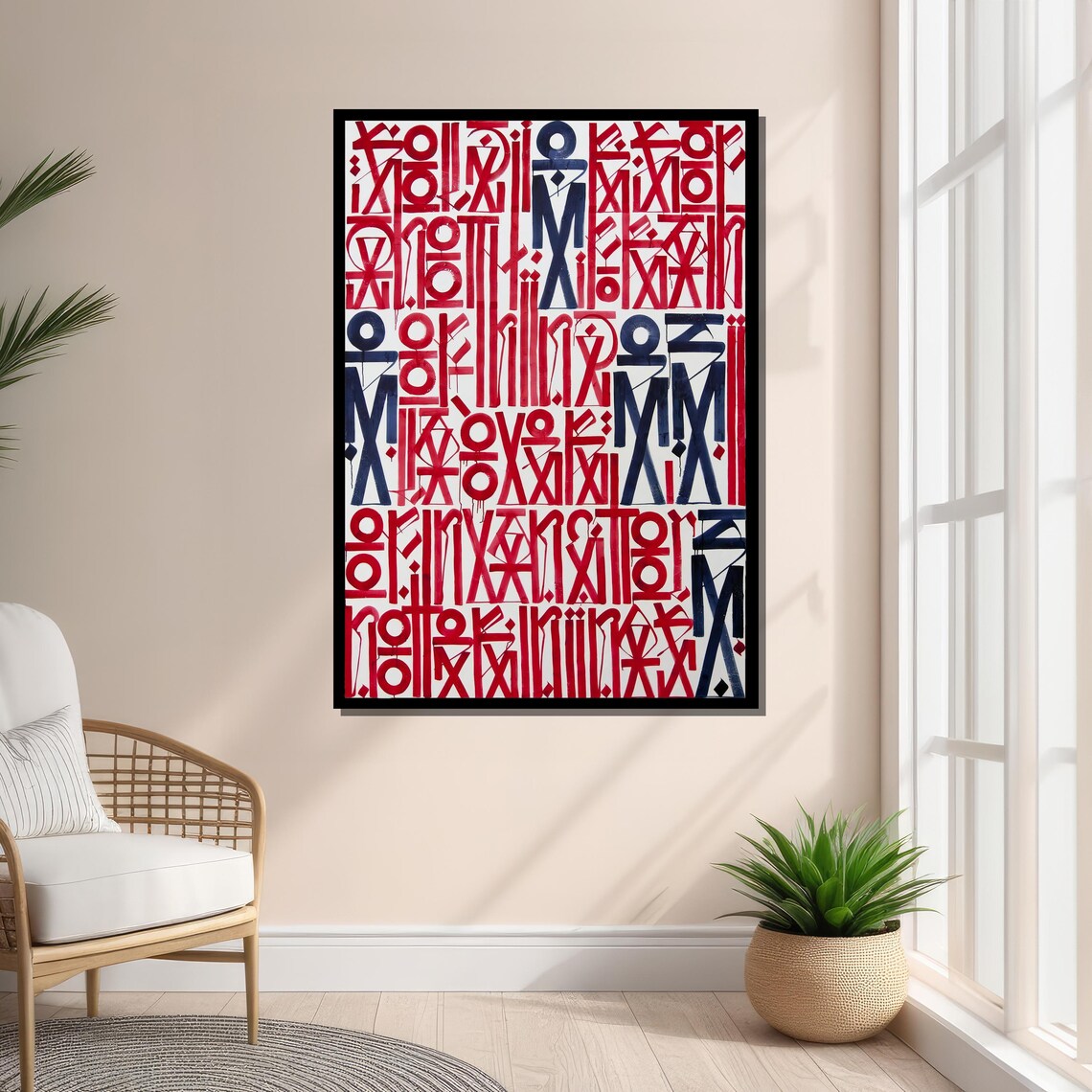 Bold Graffiti Print, Abstract Street Art Typography - Image 4
