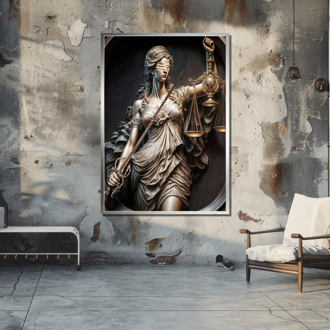 Lady Justice Art Print, Classical Legal Wall Art - Image 5