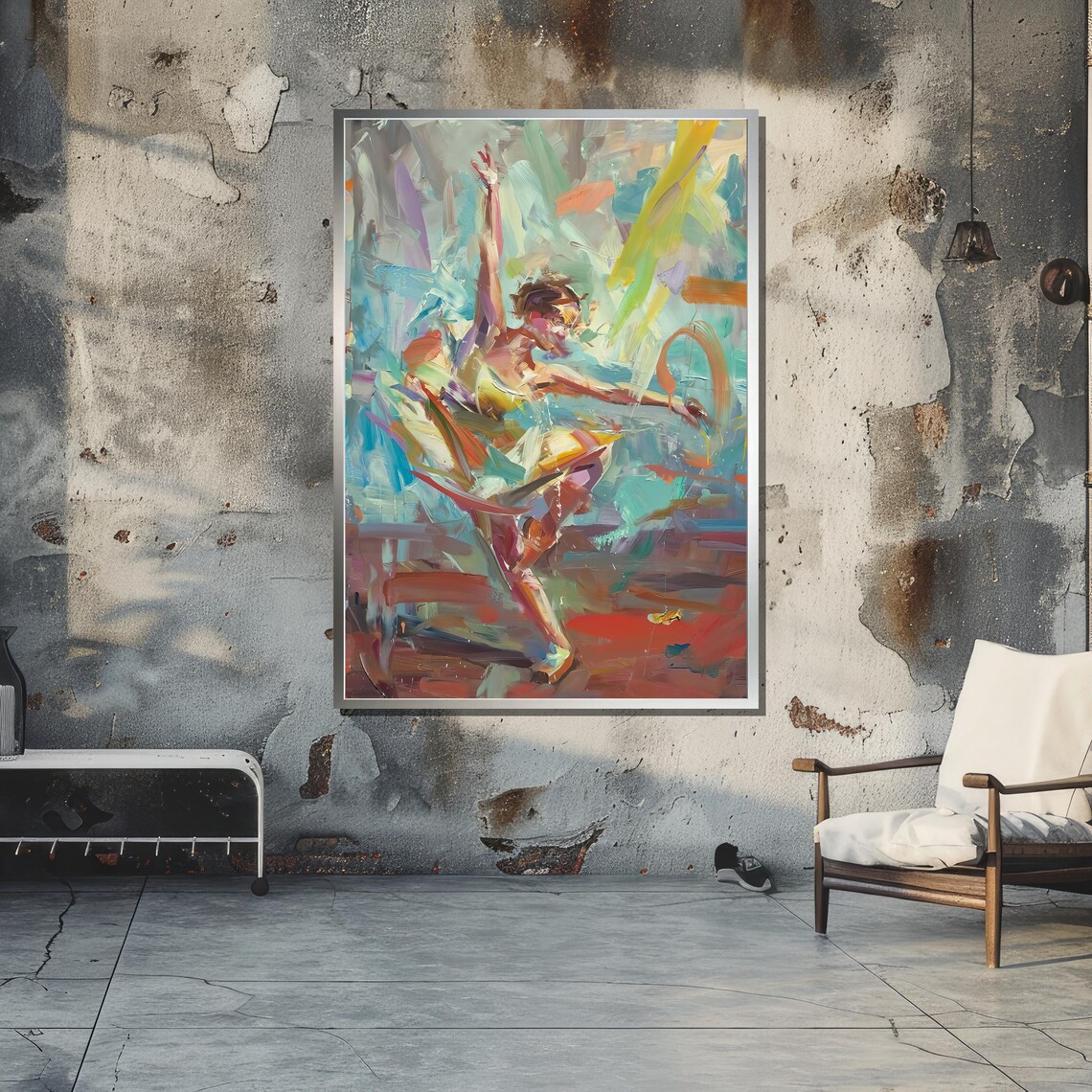 Abstract Dancer, Dynamic Expressive Wall Art Print - Image 4