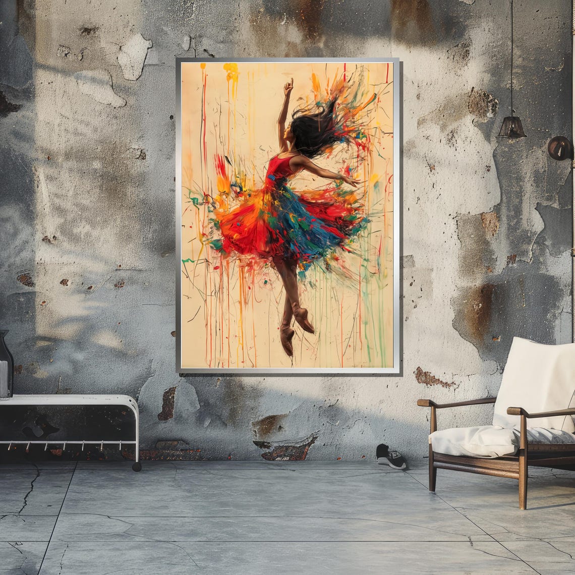 Ballerina In Motion, Abstract Dance Art - Image 5