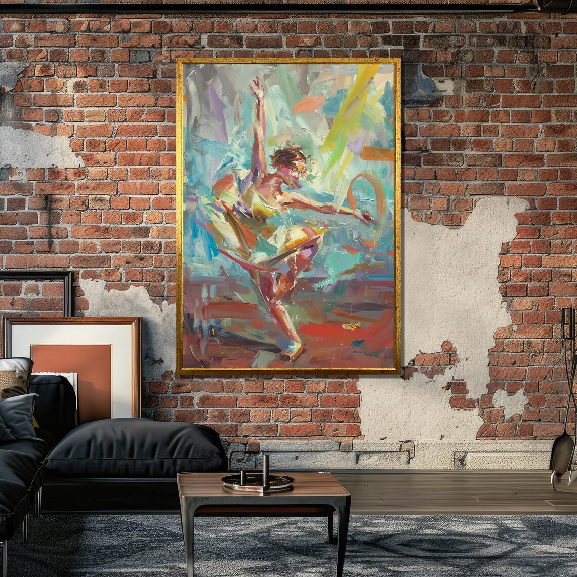 Abstract Dancer, Dynamic Expressive Wall Art Print - Image 6