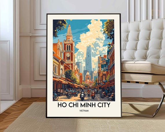 Ho Chi Minh City Poster Wall Art Print Photo Vietnam Saigon