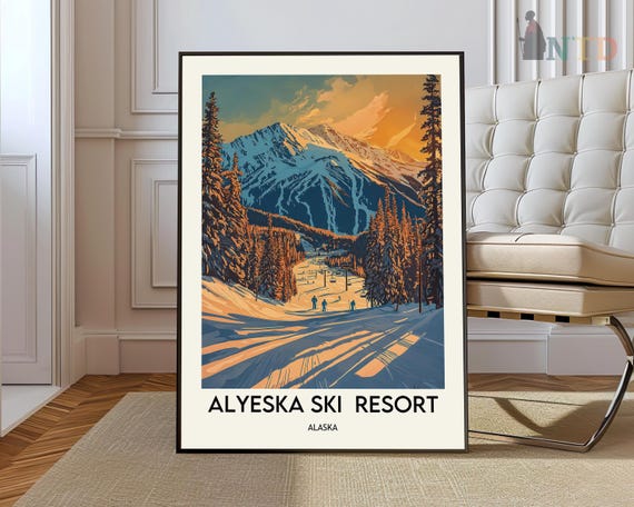 Alyeska Resort Print Alyeska Resort Wall Art Alyeska Resort Poster Alyeska Resort Photo Alyeska Resort Poster Print Alyeska Ski Resort