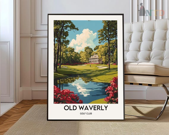 Old Waverly Golf Club Poster Wall Art Print Photo