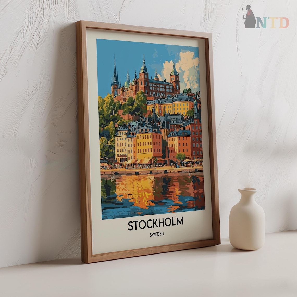 Stockholm, Sweden Travel Poster, Baltic Sea Print - Image 2