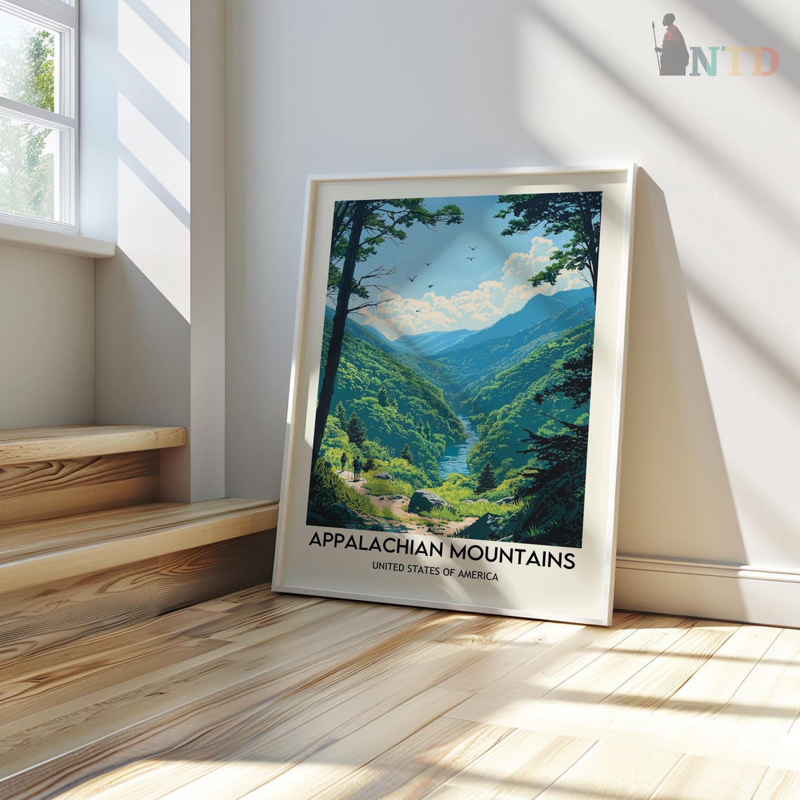 Appalachian Mountains Print Appalachian Print Appalachian Poster Appalachian Trail Appalachian Wall Art Appalachian Art Mountain Print - Image 3