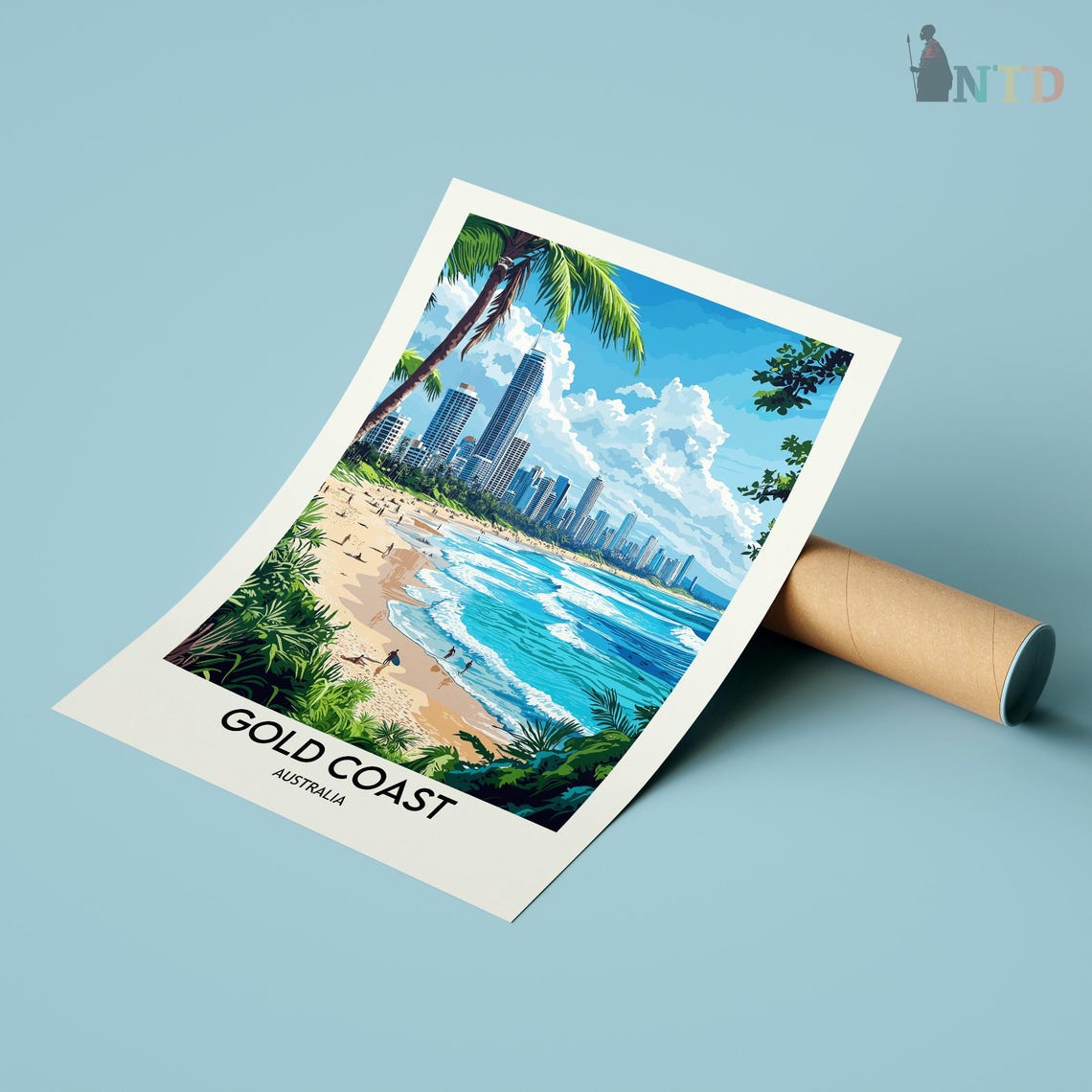 Gold Coast Print Gold Coast Wall Art Gold Coast Poster Gold Coast Photo Gold Coast Poster Print Gold Coast Australia Gold Coast City - Image 3