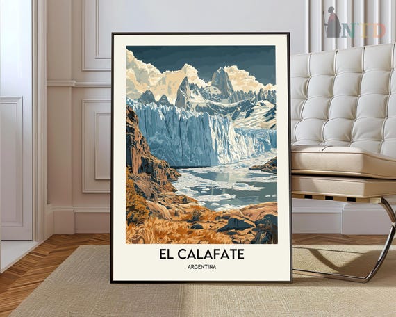 El Calafate Print Wall Art Poster Photo Argentina