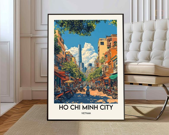 Ho Chi Minh City Poster Wall Art Print Photo Vietnam Saigon