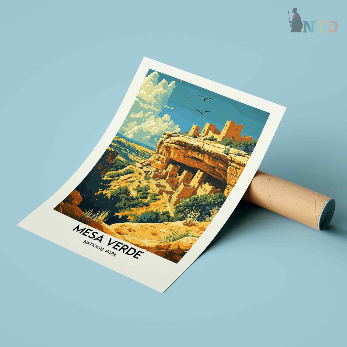 Mesa Verde National Park Colorado Ancient Cliff Dwellings Poster - Image 3
