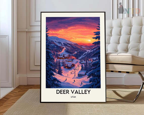 Deer Valley Print Wall Art Poster Photo Utah
