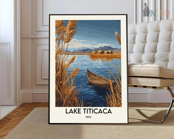 Lake Titicaca Poster Wall Art Print Photo