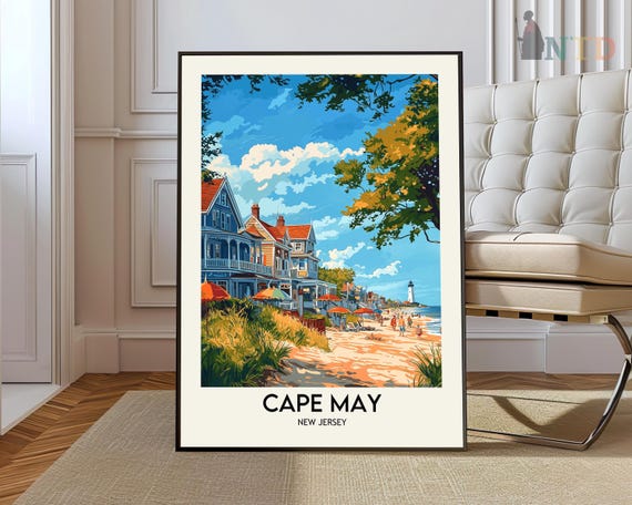 Cape May Travel Poster Wall Art Print Photo Decor New Jersey