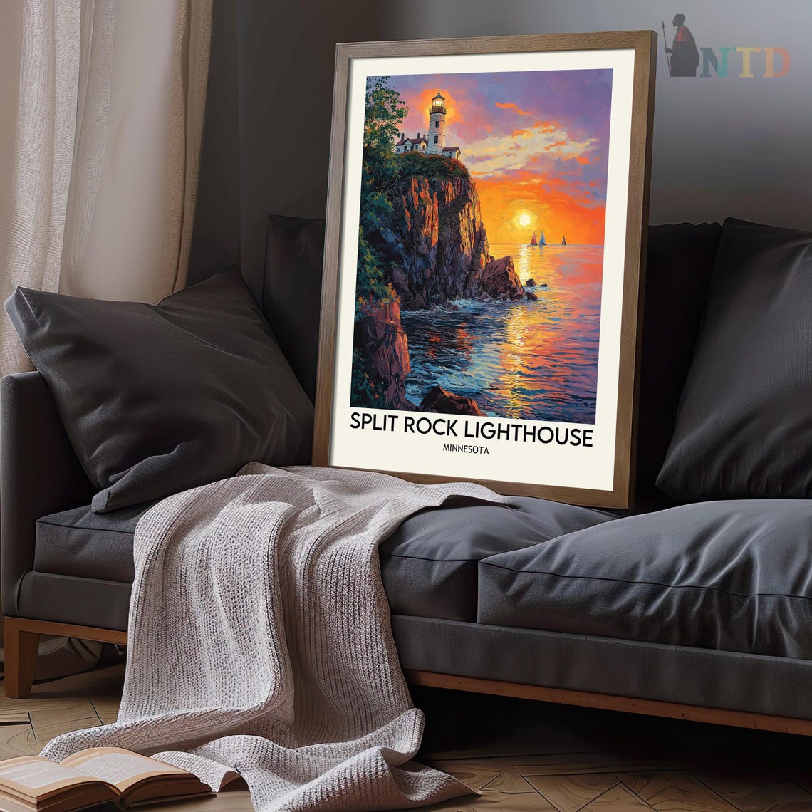 Split Rock Lighthouse Lighthouses Of The Great Lakes Split Rock Print Split Rock Art Split Rock Poster Split Rock Photo Silver Bay - Image 3