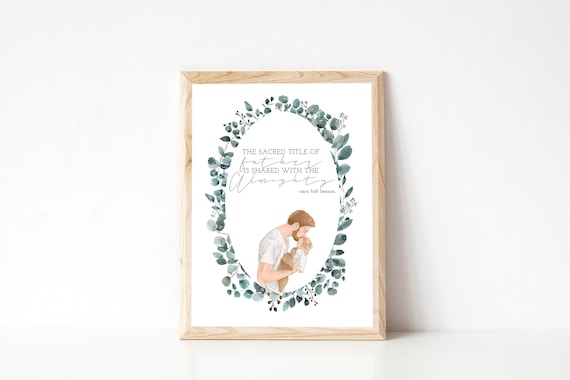 The Sacred Title of Father Ezra Taft Benson Faith Quote Poster