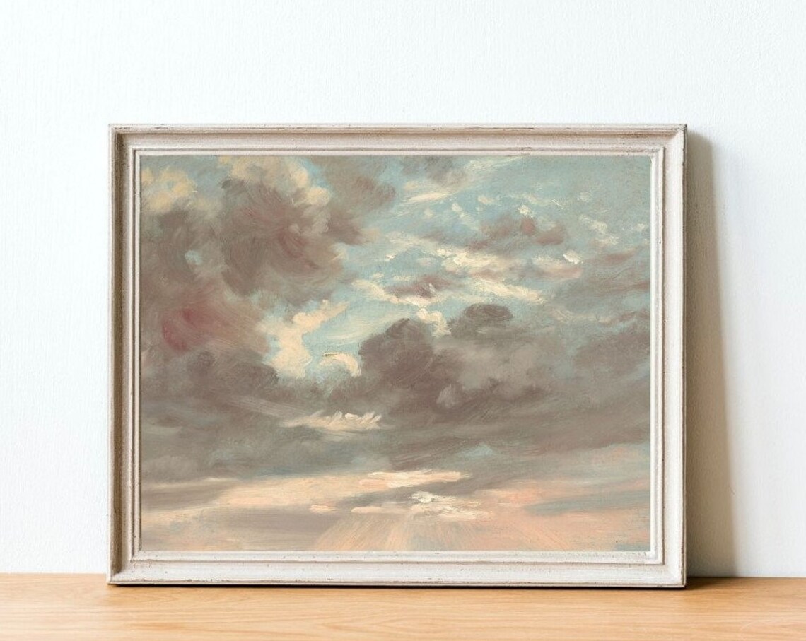 Landscape Cloud Study Art Print, Nursery Decor - Image 4
