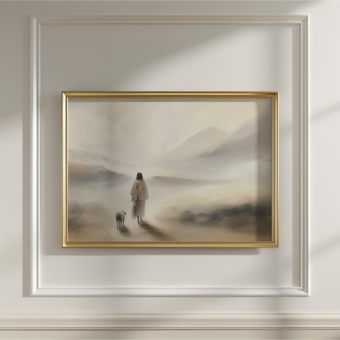 Jesus Leaves The 99 Christian Faith Art Print - Image 5