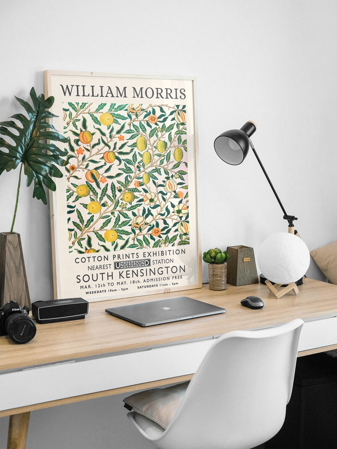 William Morris Exhibition Print, Vintage Textile Poster - Image 2