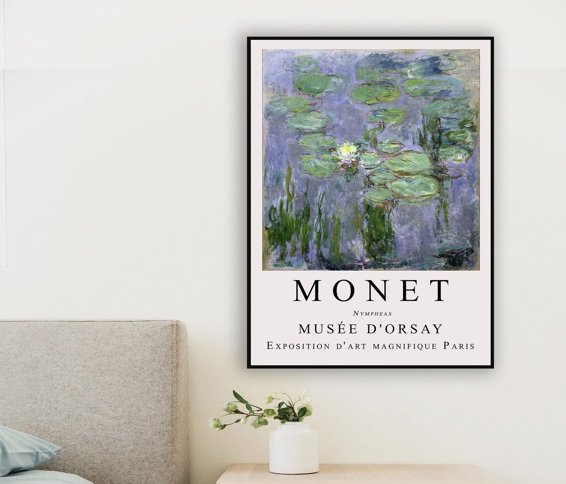 Claude Monet Nympheas Water Lilies Paris Exhibition Art Print - Image 2