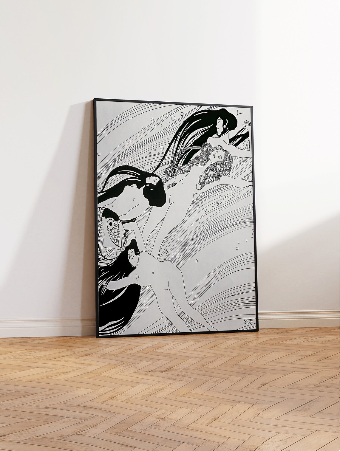 Gustav Klimt Fish Blood Art Print, Art Nouveau - Image 3