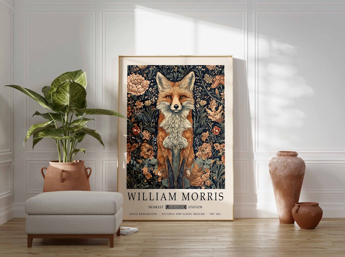 William Morris Fox Botanical Art Print, Kew Gardens - Image 3