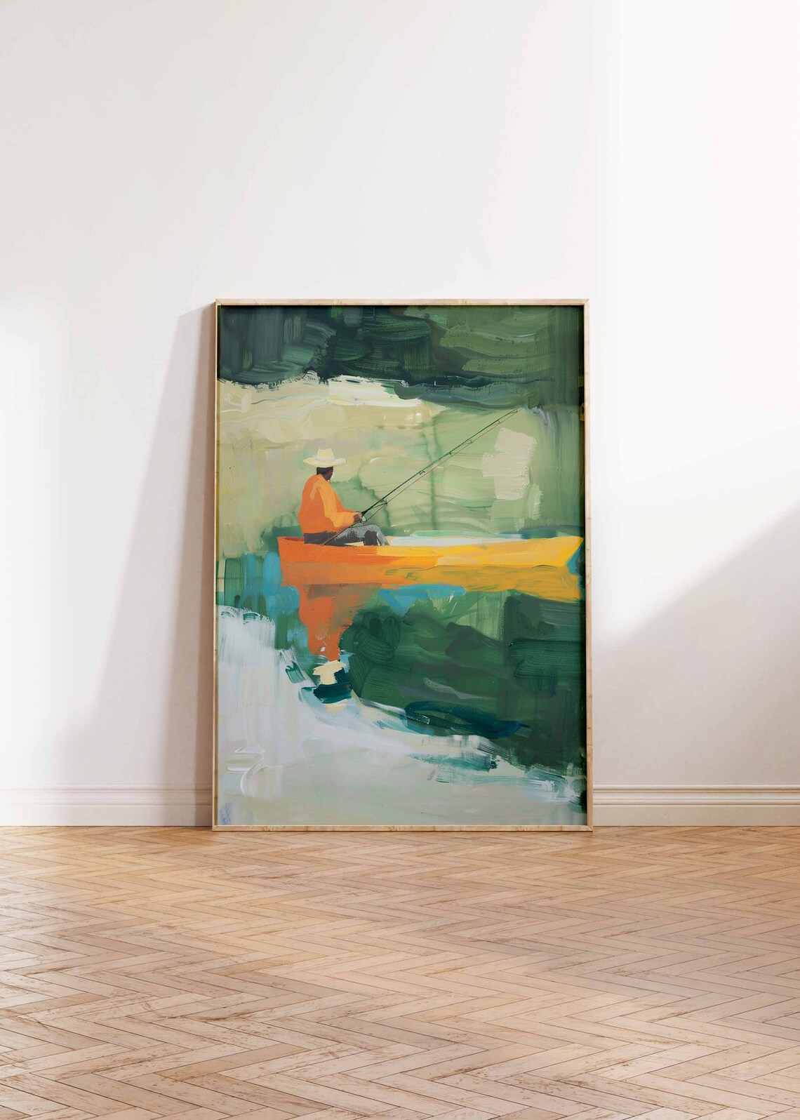 Fishing Poster Fishing Wall Art Gift For Fisherman Angling Art Floral Print Botanical Decor Outdoor Poster Adventure Poster - Image 3