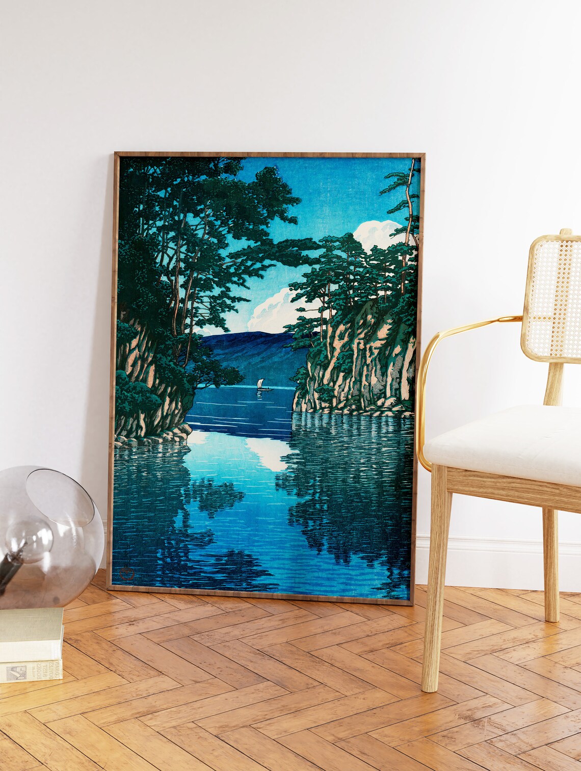 Hasui Kawase Lake Towada Japanese Poster Art Print - Image 2