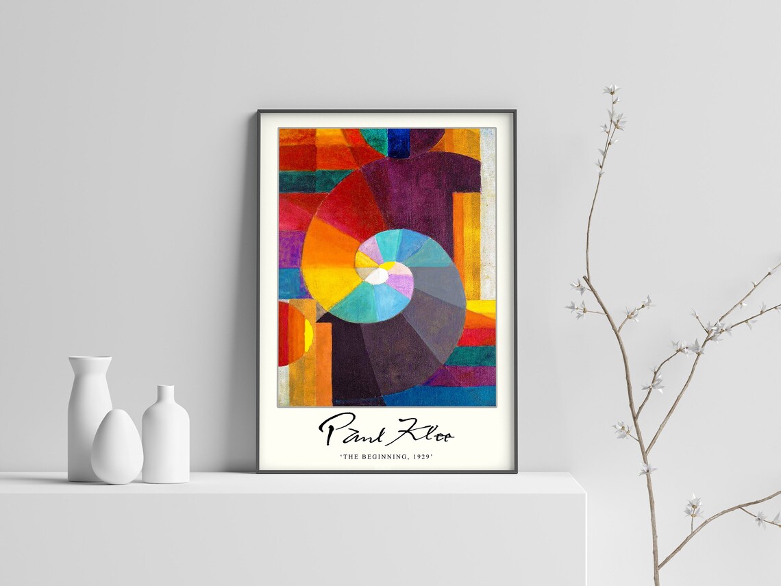 Paul Klee The Beginning Exhibition Art Print - Image 2