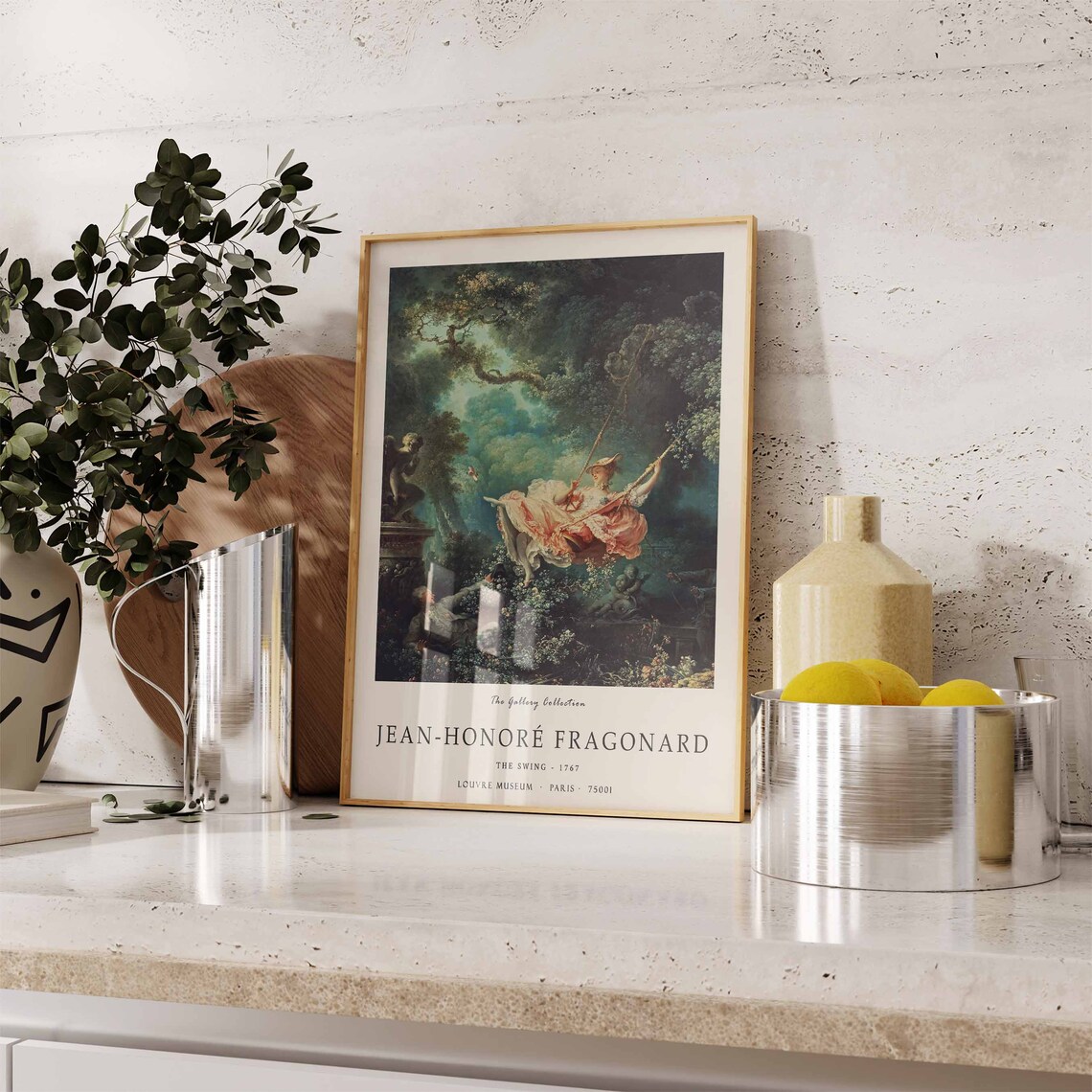 Fragonard The Swing Exhibition Poster, Art Print - Image 3
