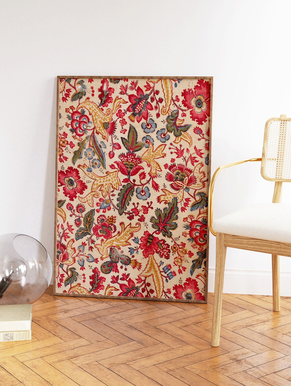 Indian Floral Pichwai Vintage Art Poster - Image 3