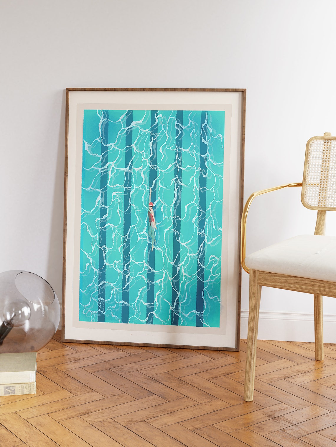 Swimming Pool Summer Art Print - Image 3