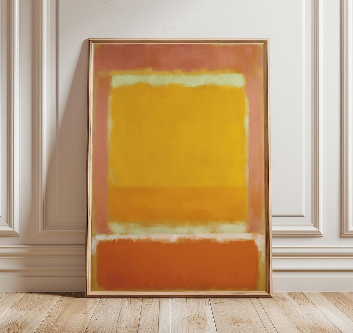 Abstract Color Field Poster, Mid-Century Minimalist