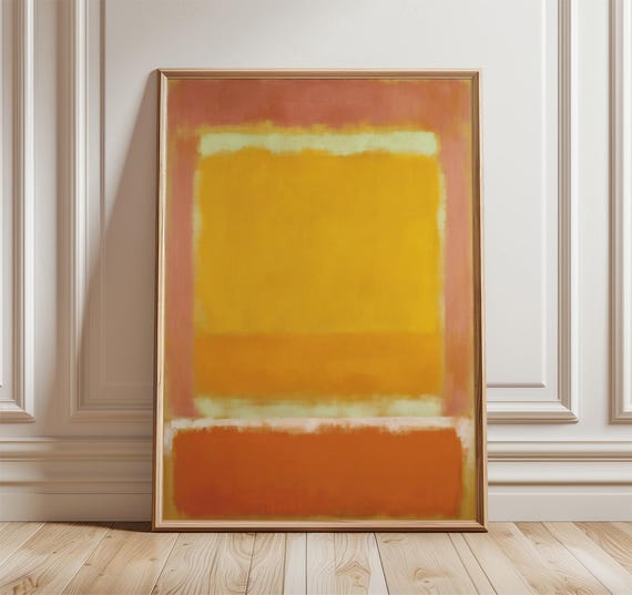 Abstract Color Field Poster, Mid-Century Minimalist