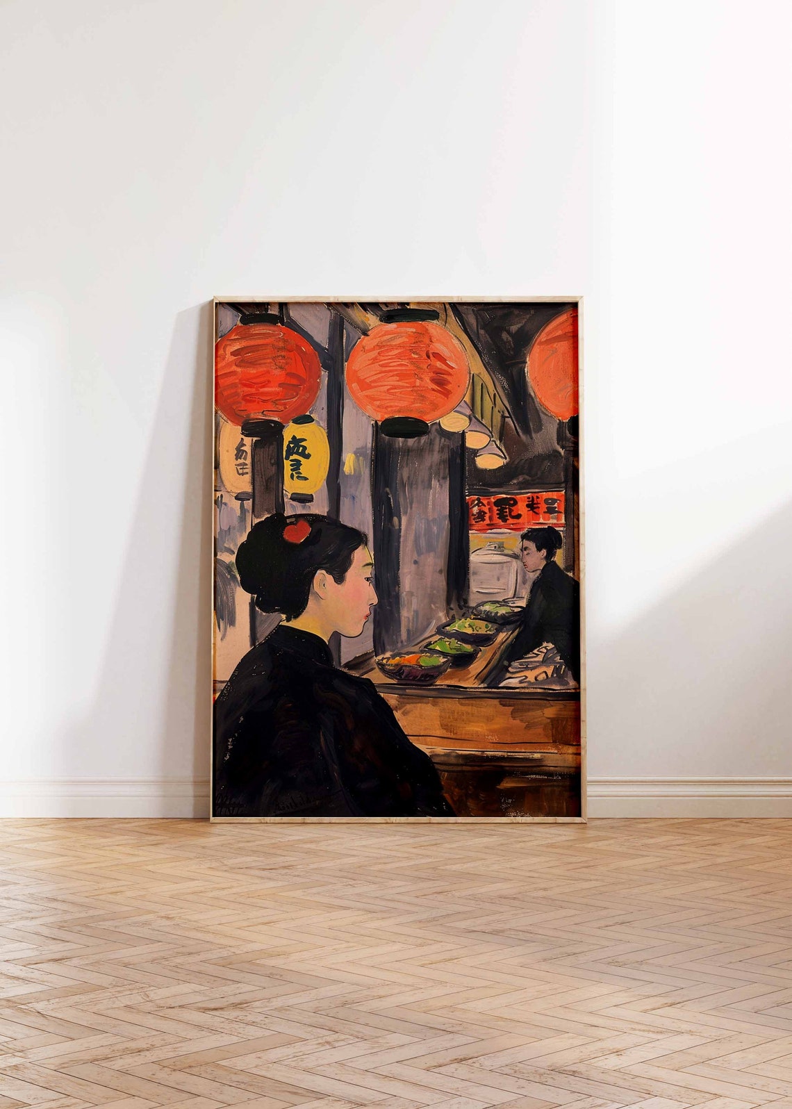 Japanese Izakaya Bar Poster Tokyo Bar Art Japanese Poster Tokyo Print Cocktail Bar Poster Asian Bar Scene Poster Japanese Decor - Image 2