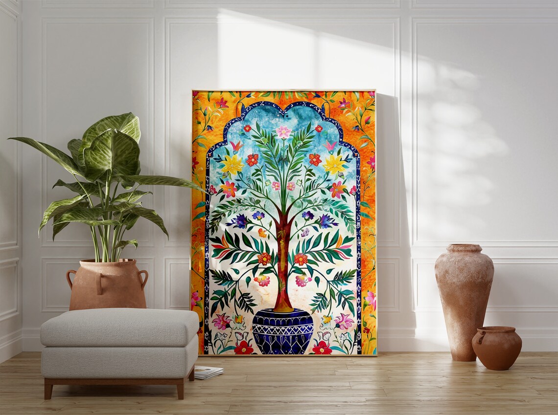 Islamic Floral Art Poster, Traditional Islamic Decor - Image 3
