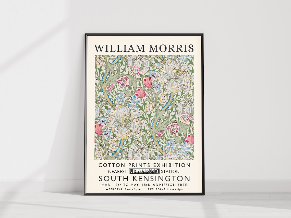 William Morris Vintage Textiles Art Print - Image 3