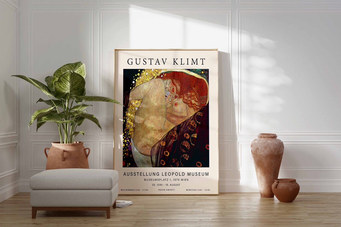 Gustav Klimt Danae Leopold Museum Vienna Exhibition Art Poster - Image 3