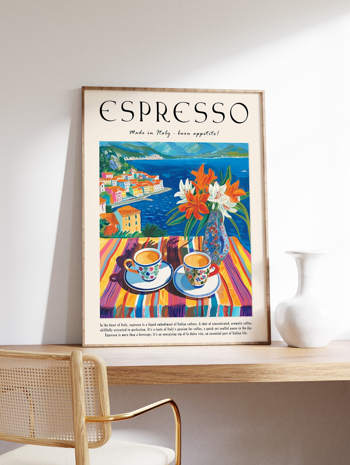 Coffee Poster Espresso Print Food Poster Kitchen Decor Italian Coffee Art Retro Coffee Art Vintage Food Art Food And Drink Poster - Image 3