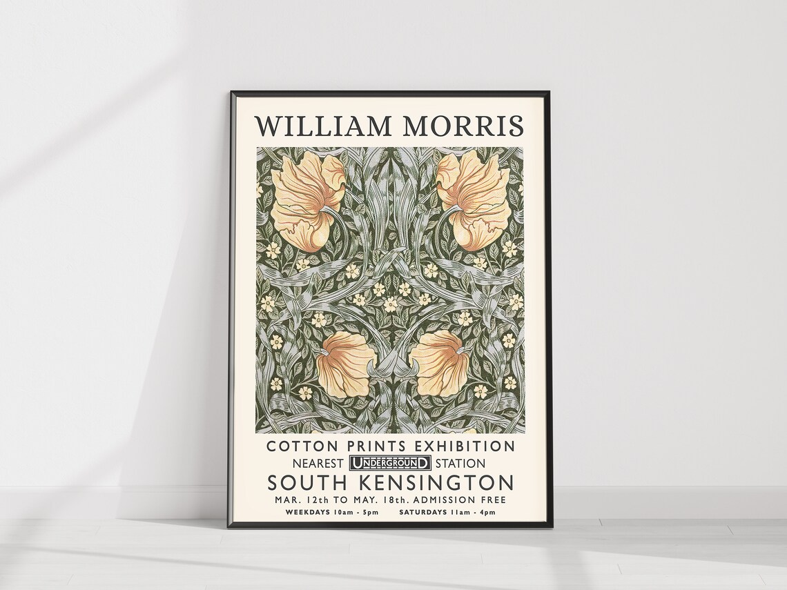 William Morris Vintage Exhibition Art Print - Image 2