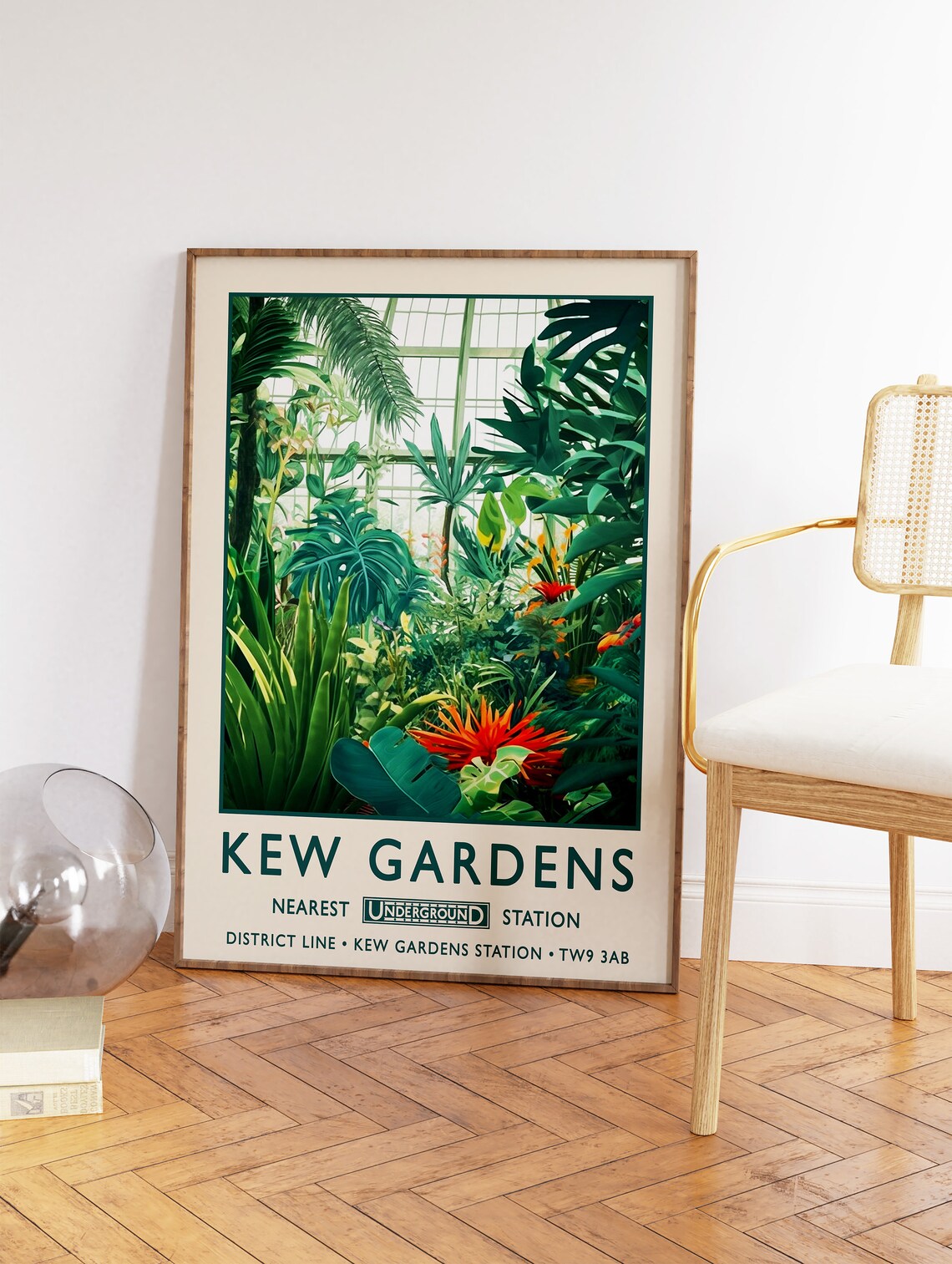 Kew Gardens London Tropical Greenhouse Botanical Garden Poster - Image 2