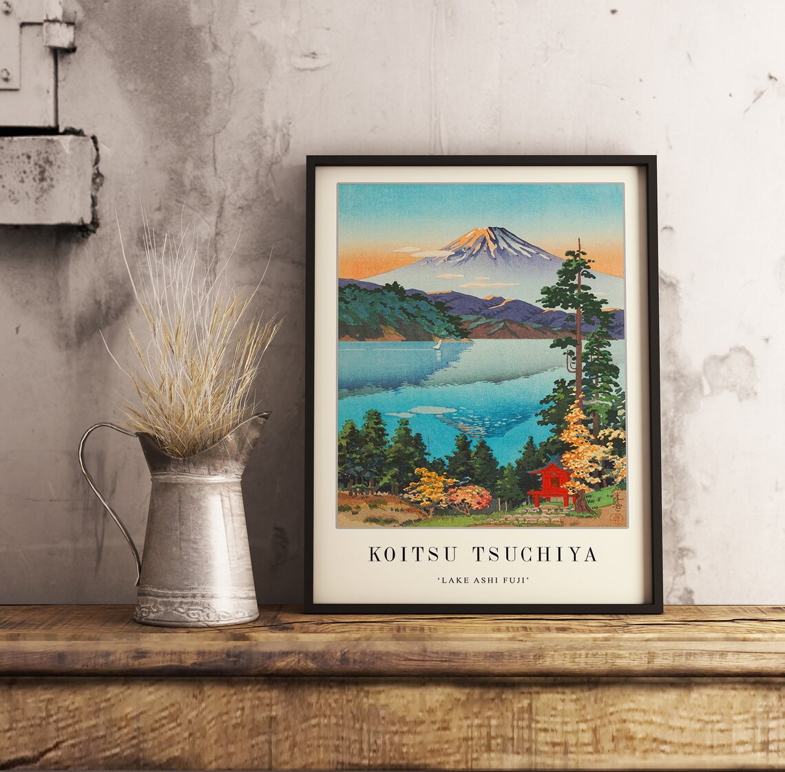 Lake Ashi Fuji Japanese Travel Poster Print - Image 2
