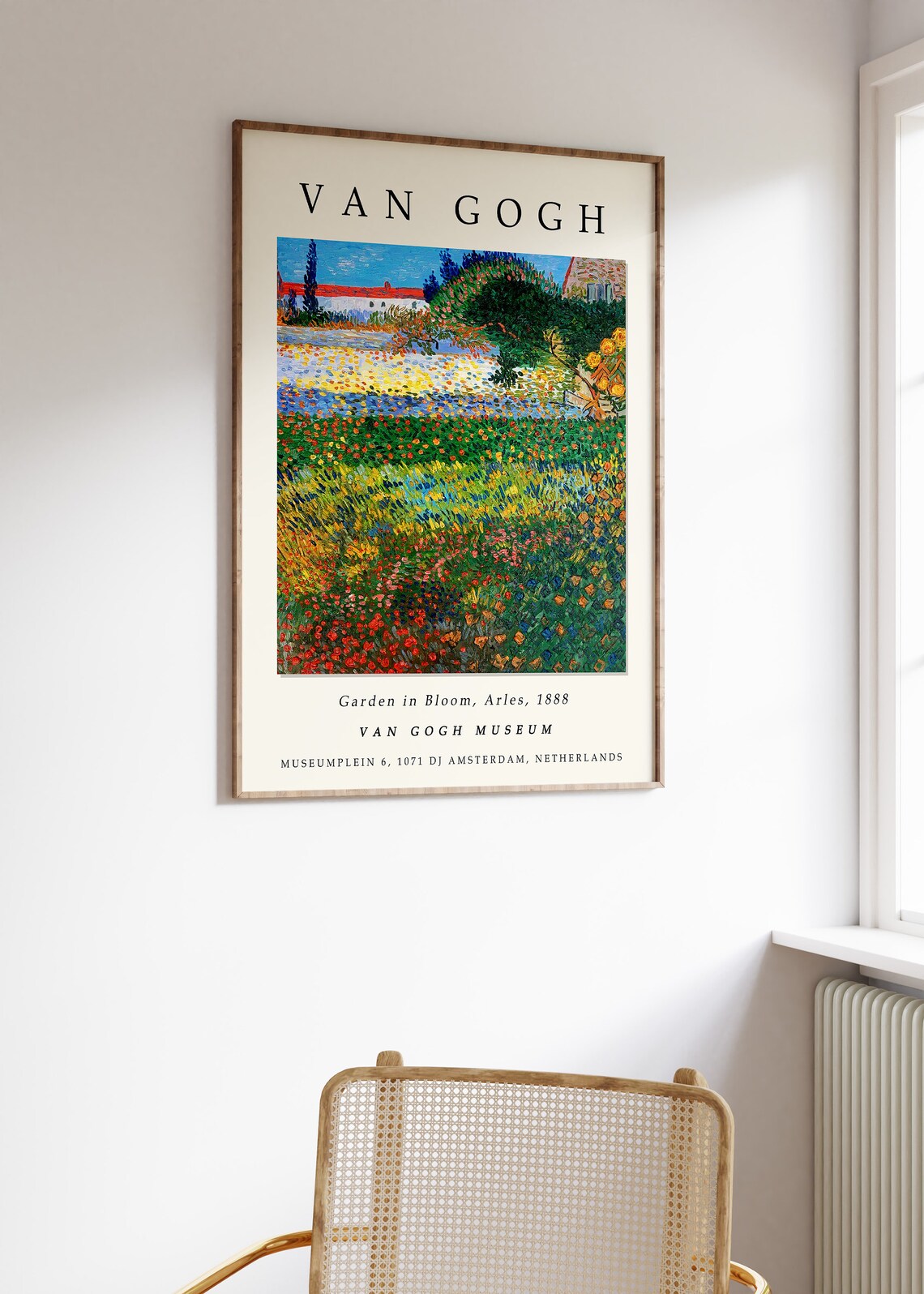 Van Gogh Exhibition Poster, Garden In Bloom Arles Art Print - Image 3