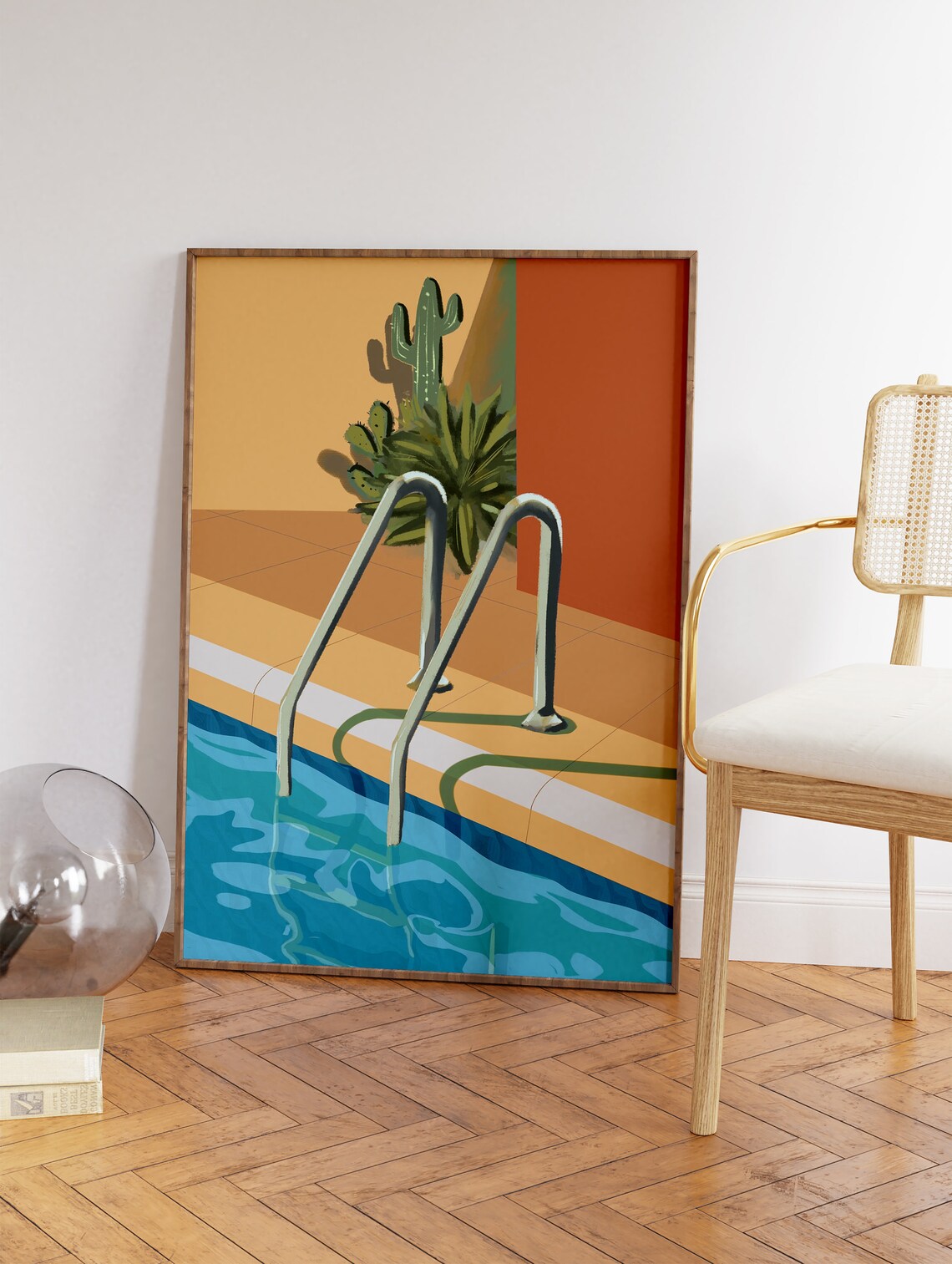 Swimming Pool Art Print, Summer Wall Decor - Image 3