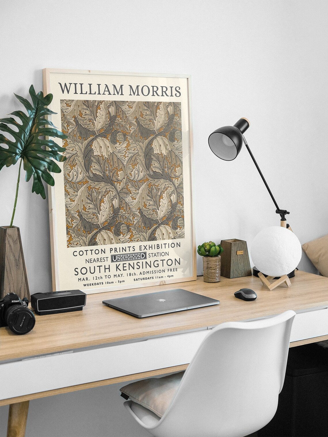 William Morris Floral Poster, Vintage Botanical Art - Image 2