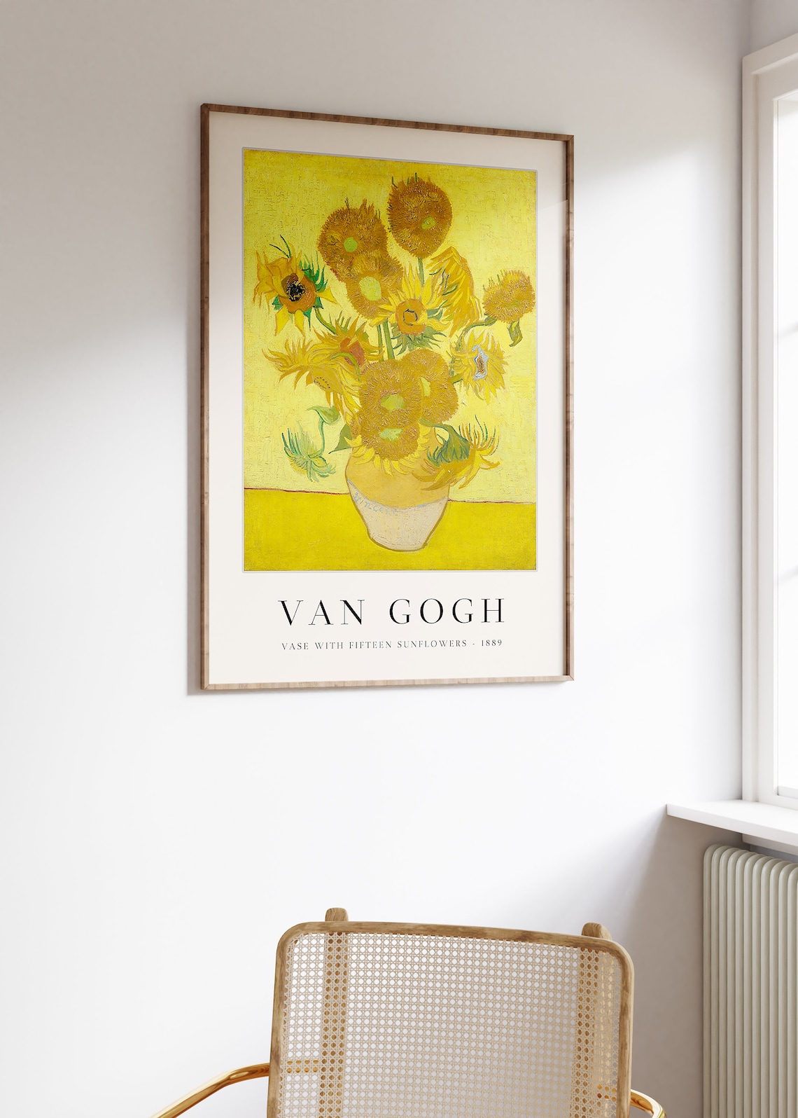 Van Gogh Vase With Fifteen Sunflowers Art Print - Image 2